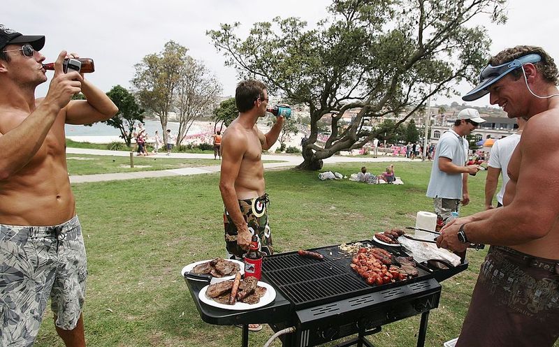 Barbecue-Eis am Stiel