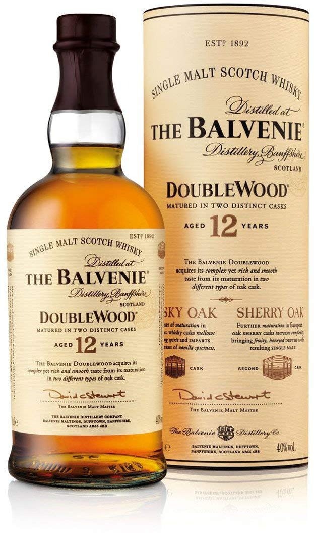Auf Platz 2 liegt der Balvenie Doublewood Single Malt Scotch Whisky