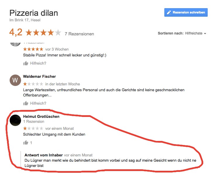 Google Bewertung