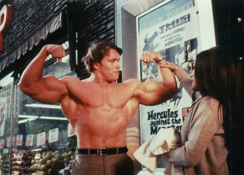 Arnold Schwarzenegger am Anfang seiner Karriere.