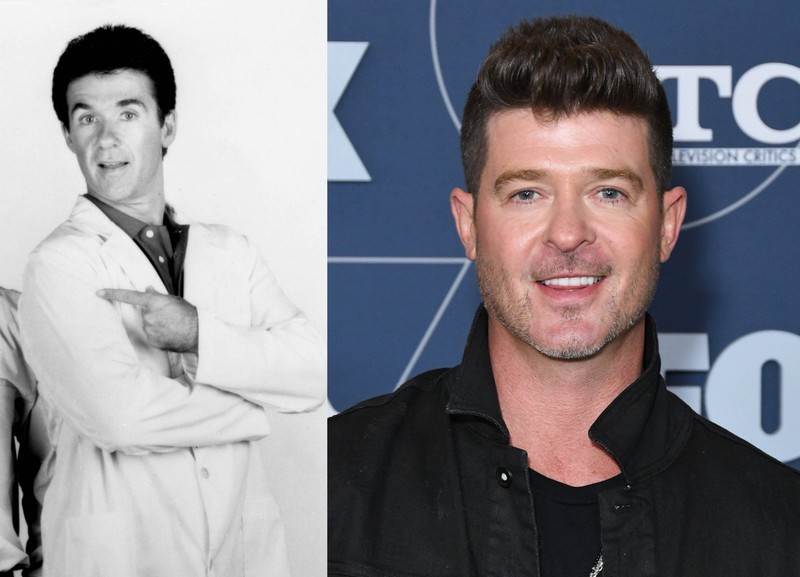 Alan und Robin Thicke könnten glatt als Zwillinge durchgehen.