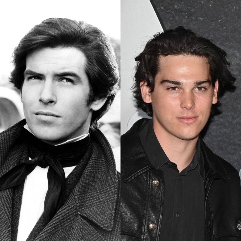 Pierce Brosnan und sein Sohn Dylan Brosnan.