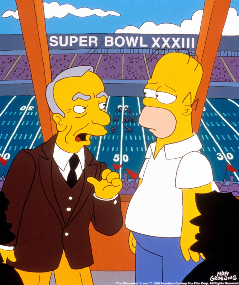 Der Super Bowl war auch Thema bei den Simpsons.