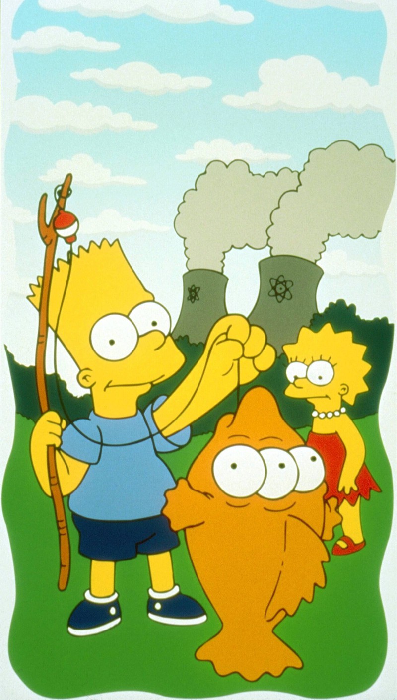 In einer Folge der Simpsons fängt Bart einen Fisch mit drei Augen.