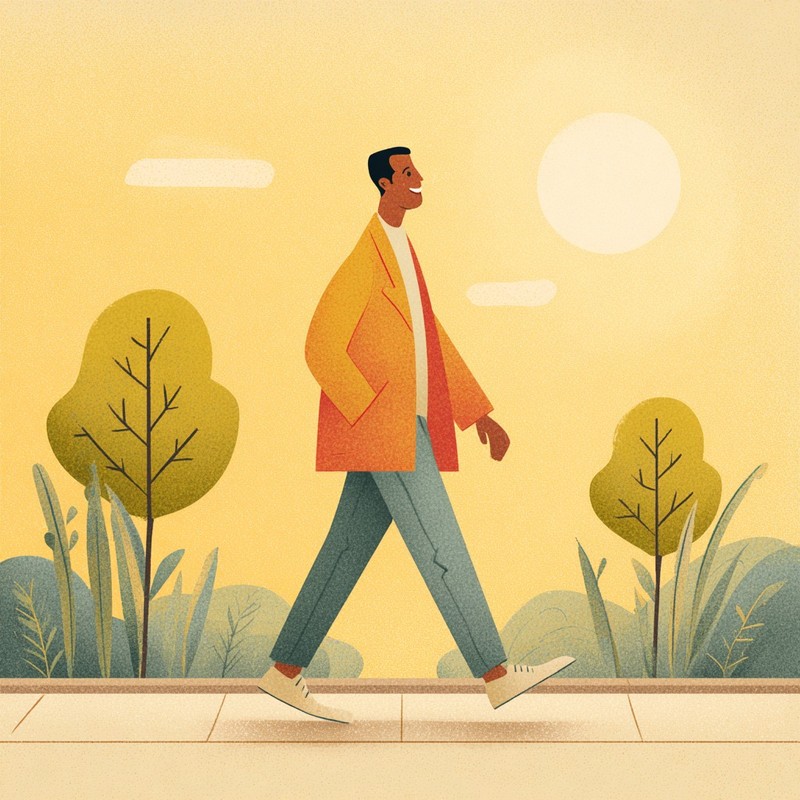 Nach dem Essen solltest du dich bewegen.