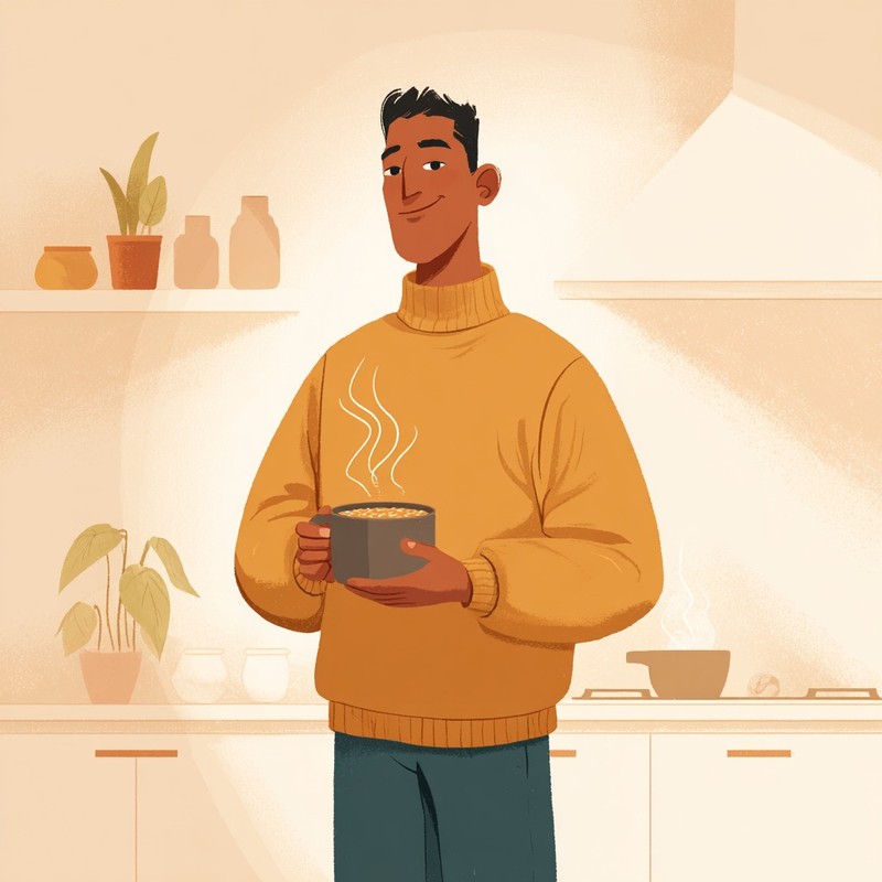 Vermeide ab und zu blähende Lebensmittel.