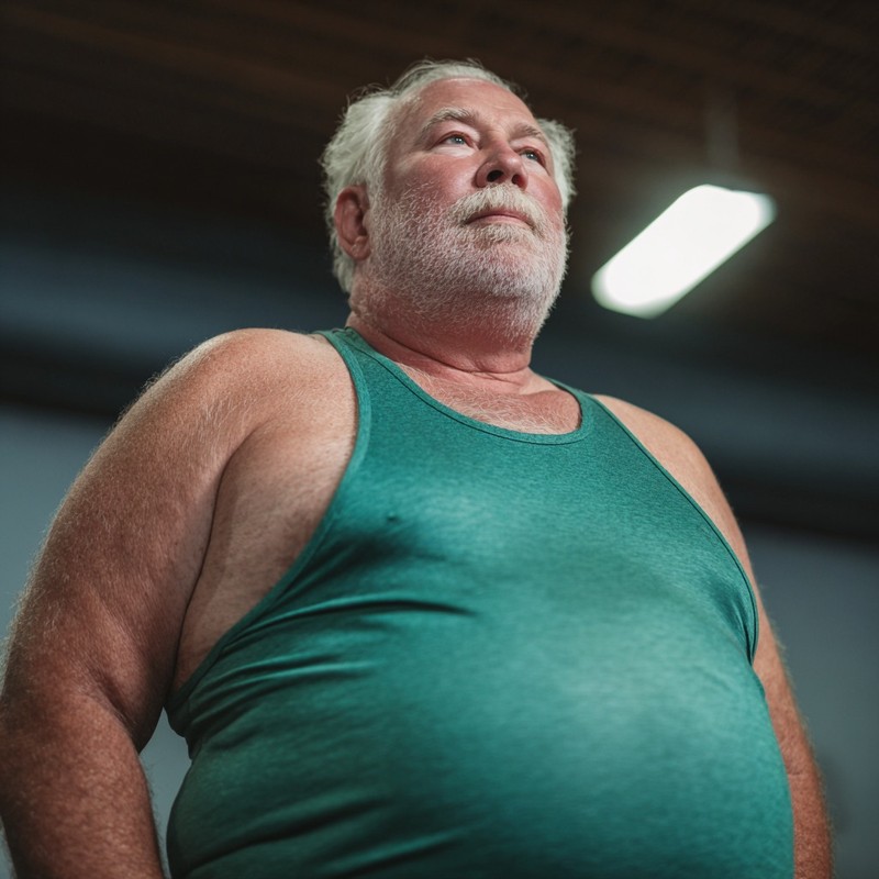 Je weniger Muskeln desto mehr Bauch hat man.